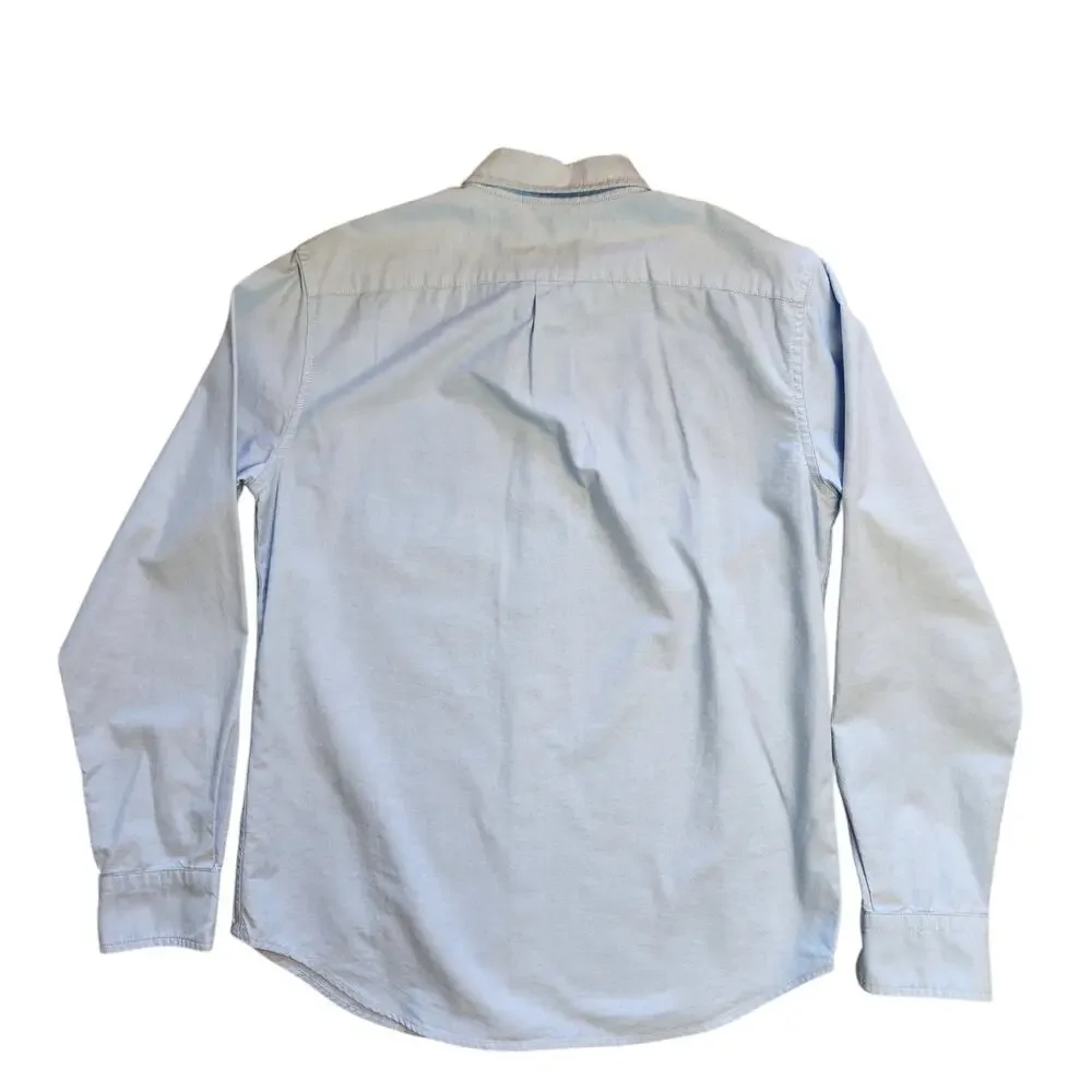 Banana Republic cotton oxford men's shirt light blue size S